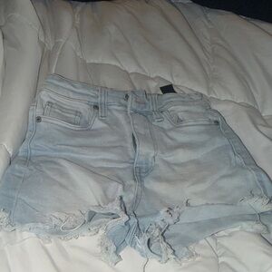 Fashion Nova Light Wash Distressed Jean Shorts